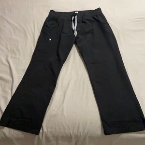 Figs Black Kade Scrub Pants Large Petite